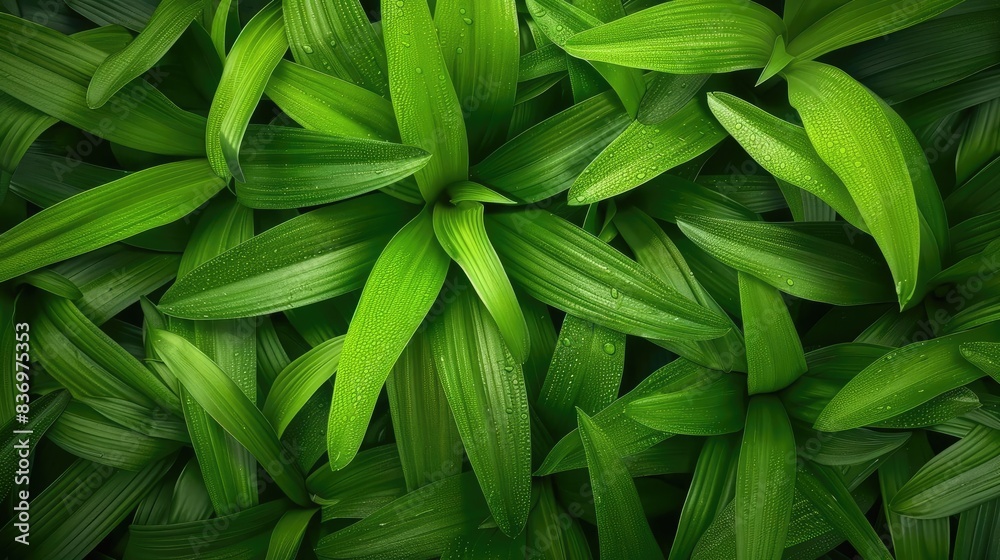 Top view of lush green leaves creating a natural background, perfect for use in nature-related designs and environmental projects. Top view of lush green leaves creating a natural background, perfect for use in nature-related designs and environmental projects.