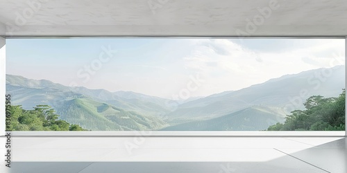 Panoramic Mountain View from Modern Room photo
