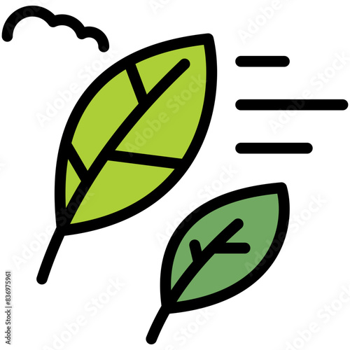 go green filled line icon