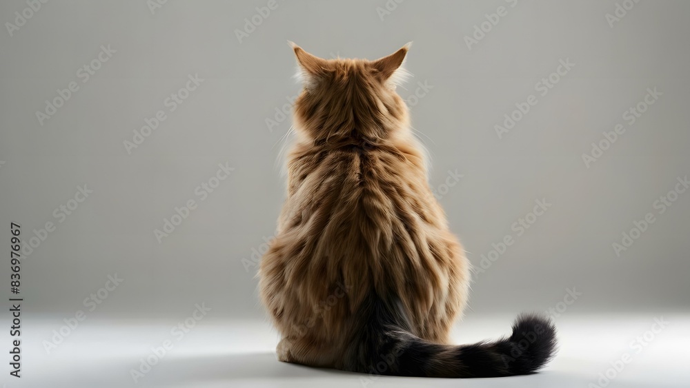 猫の後ろ姿/背中で語る茶猫 Stock Photo | Adobe Stock