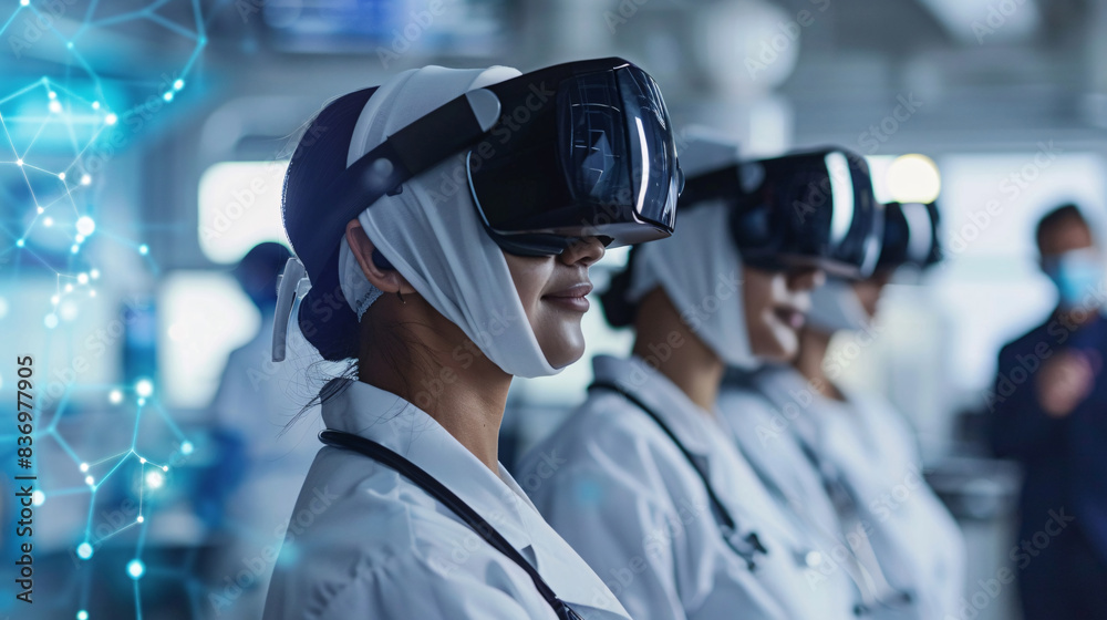 Medical professional using AI for healthcare diagnostics and treatment Medical professional using AI for healthcare diagnostics and treatment