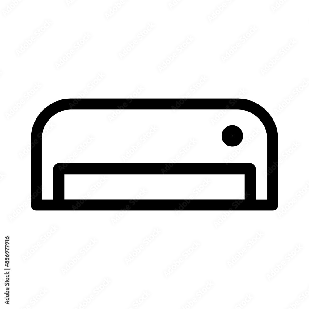 Air conditioner outline Icon vector Illustration isolated on white Background Air conditioner outline Icon vector Illustration isolated on white Background