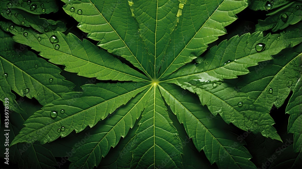 Fototapeta premium green leaf background