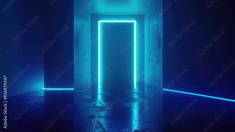 Blue Light Through Door Blue Light Through Door