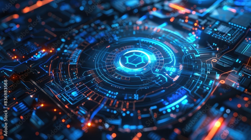 AI technology and Future Backgrounds AI technology and Future Backgrounds