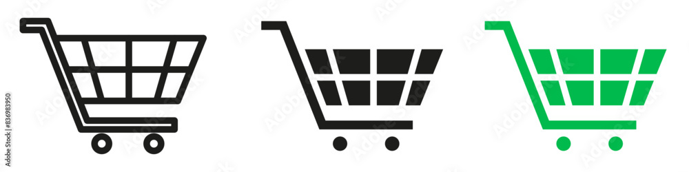 Cart icon representing shopping and retail transactions, suitable for e-commerce platforms, supermarkets, and retail stores Cart icon representing shopping and retail transactions, suitable for e-commerce platforms, supermarkets, and retail stores