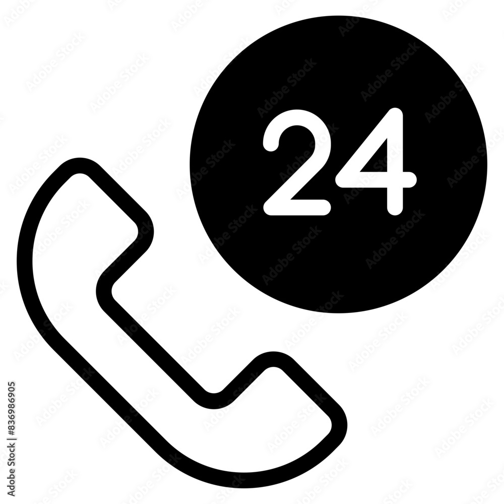 24 hours call support icon 24 hours call support icon