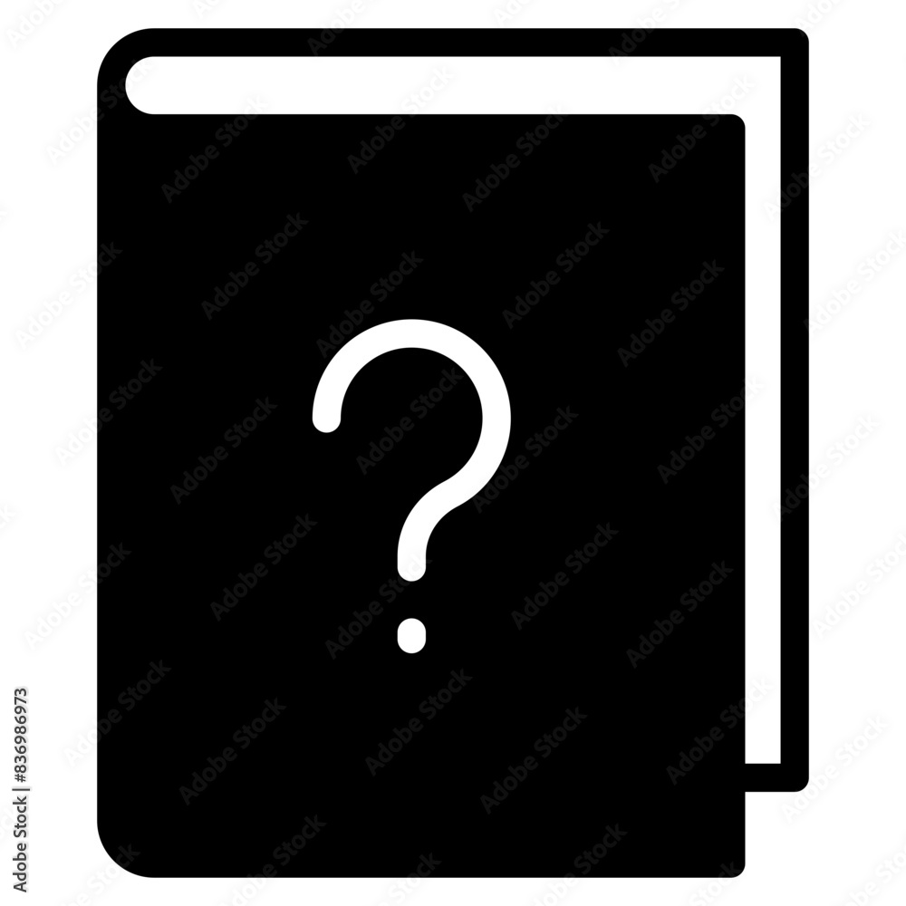 book with question mark icon book with question mark icon