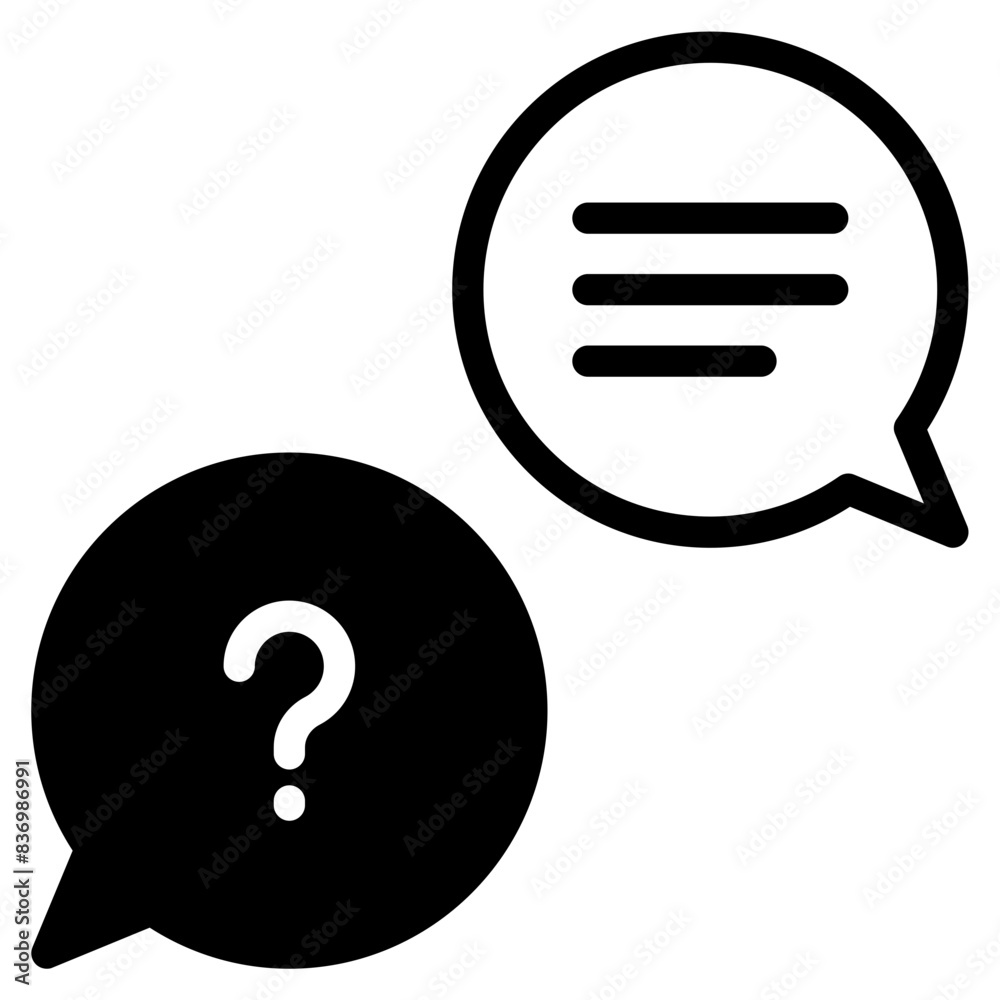 Question bubbles line icon. Ask help sign. Faq questionnaire symbol. Question bubbles line icon. Ask help sign. Faq questionnaire symbol.