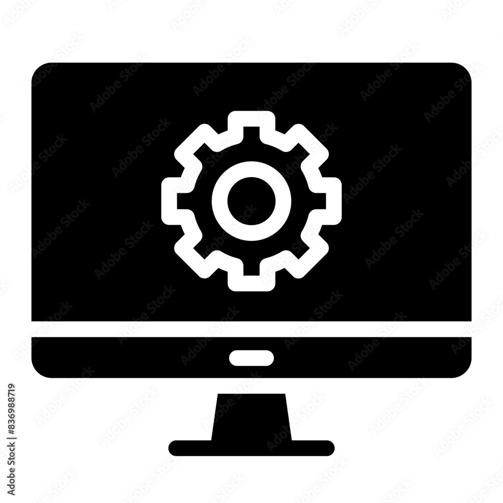 Technical support icon. Computer service. Technical support icon. Computer service.