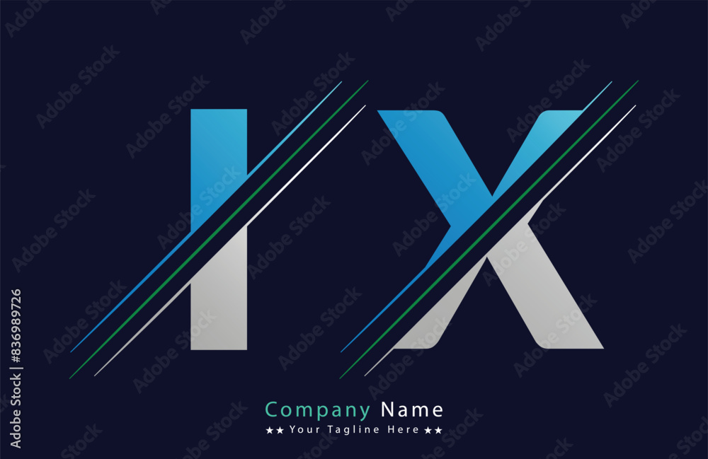 Unique iX letter logo Icon vector template. Unique iX letter logo Icon vector template.
