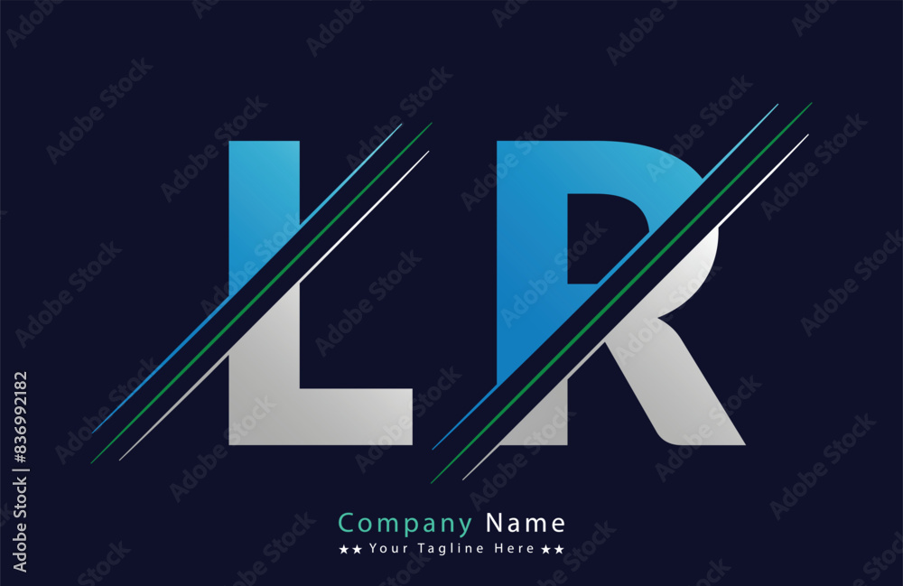LR Letter logo design vector template. LR Letter logo design vector template.