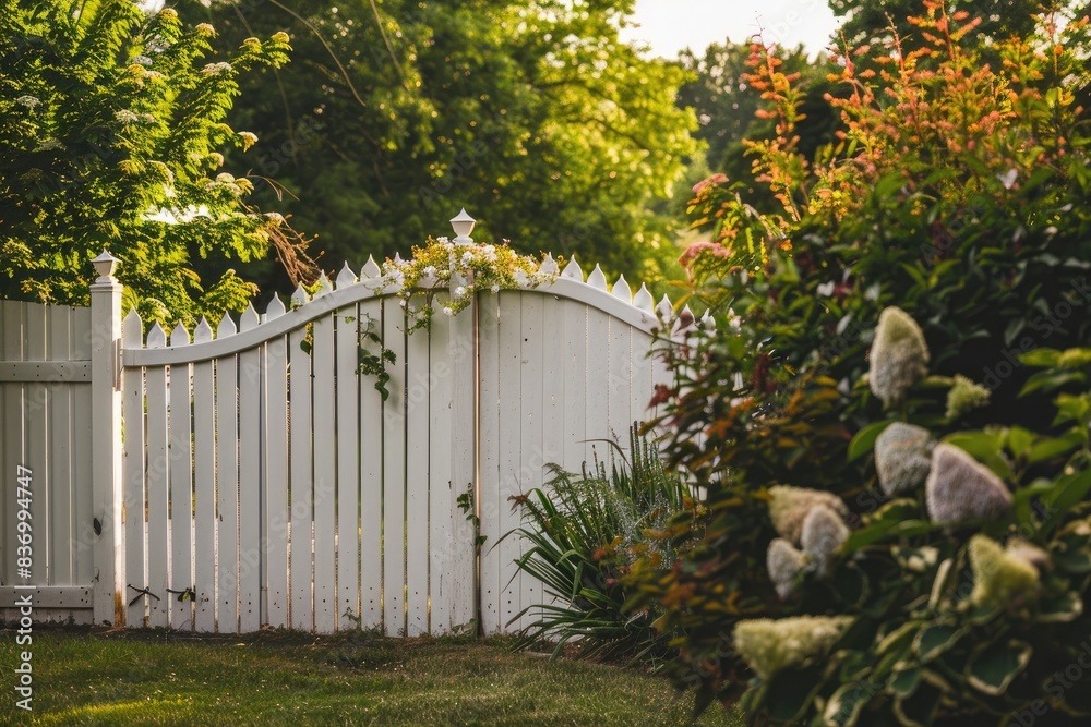 High-Quality Stock Image of a Vinyl Privacy Fence in Rochester, NY: Captured with Nikon D850, 300mm, f/5.6 Lens, Clear Edge Definition High-Quality Stock Image of a Vinyl Privacy Fence in Rochester, NY: Captured with Nikon D850, 300mm, f/5.6 Lens, Clear Edge Definition
