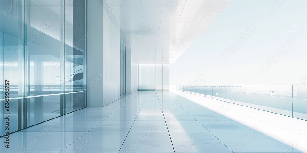 Obraz premium glass minmalistic architectural forms