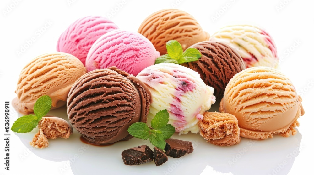 ice cream Isolated on a white background ice cream Isolated on a white background