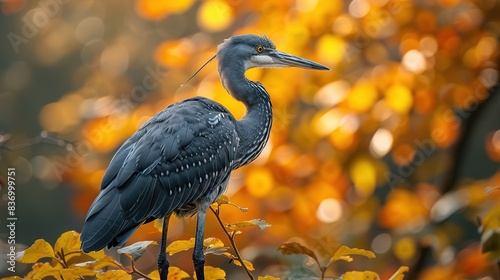 great blue heron ardea cinerea photo