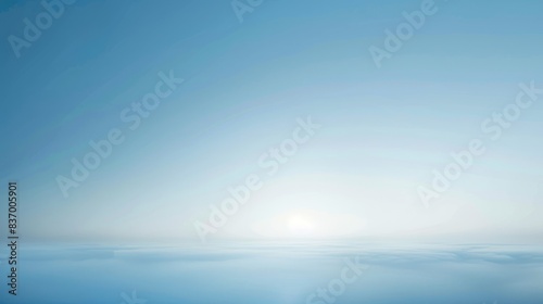 Soft blue gradient backdrop, ideal for portraying serenity and peace in designs.