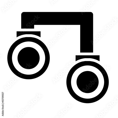  iron handcuffs glyph icon style