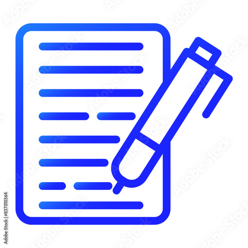 court letter gradient icon style