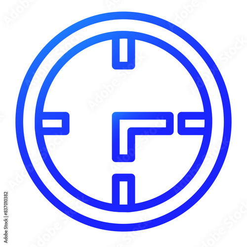  court time gradient icon style