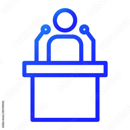 the reader claims gradient icon style