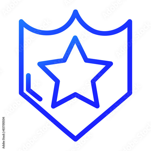 shield of justice gradient icon style