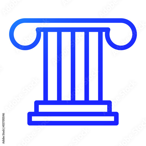 trial symbol gradient icon style