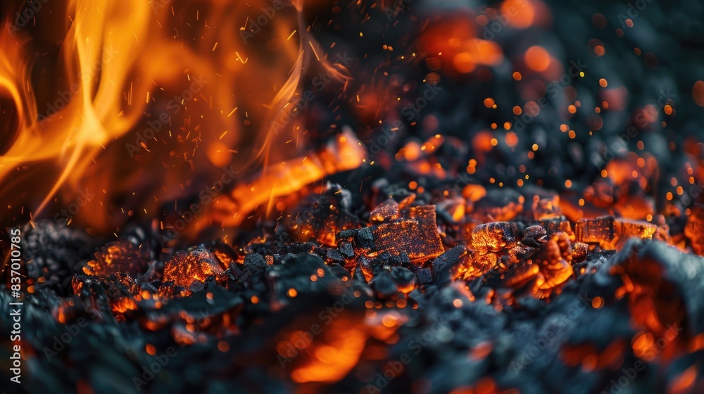 Fire with thick smoke Fire with thick smoke