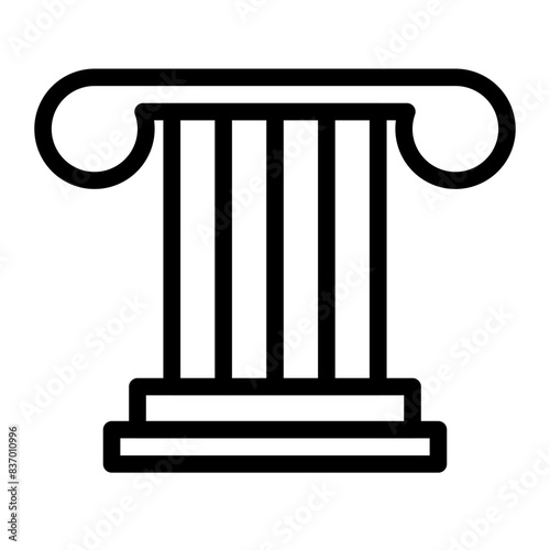 trial symbol line icon style