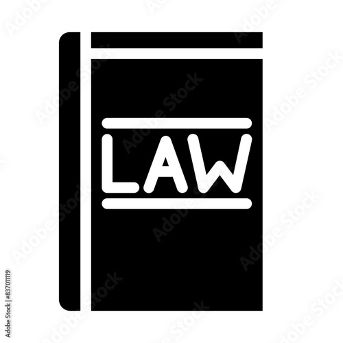 book of law solid icon style