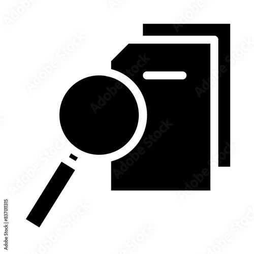 search for the truth solid icon style