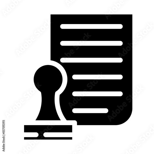 approved file solid icon style