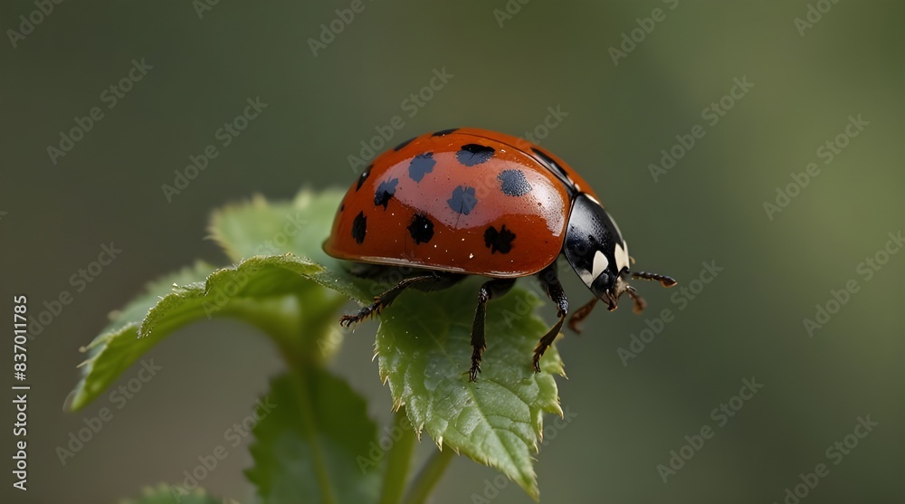Seven spot Ladybird Coccinella septempunctata at bud.generative.ai 