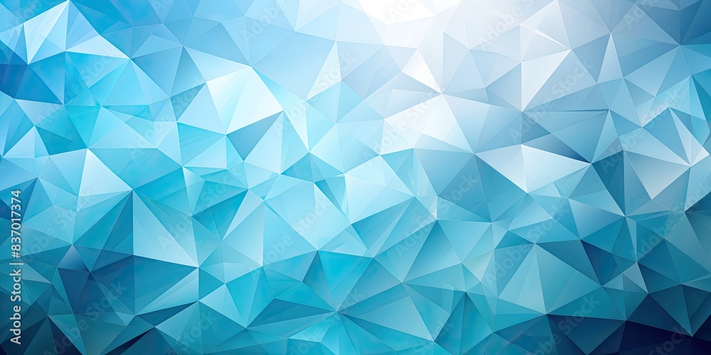 Obraz premium abstract numerous blue triangles geometrical background