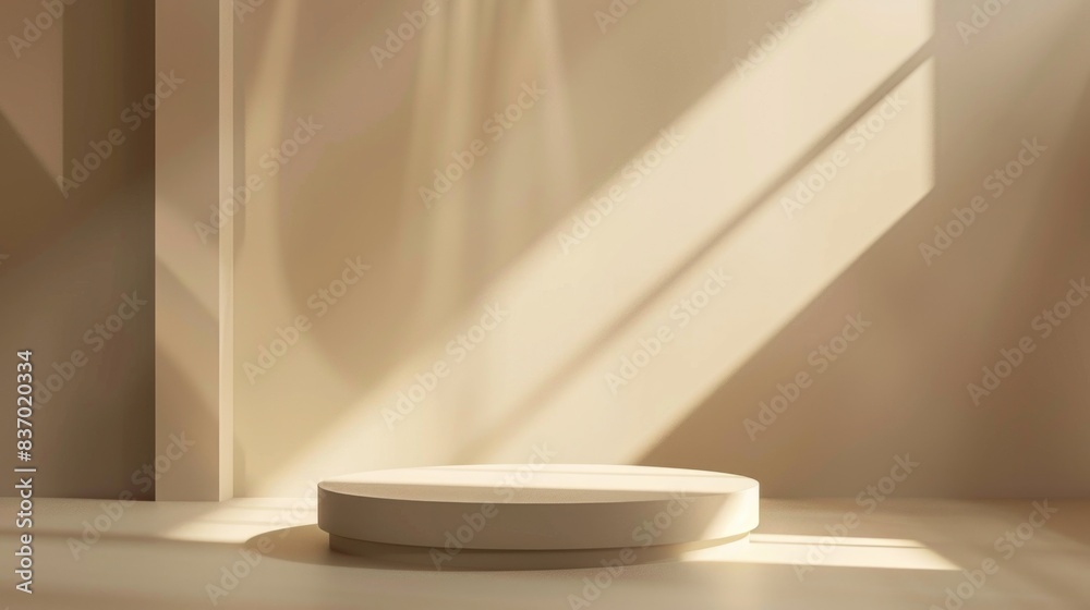 White Pedestal and Sunlight White Pedestal and Sunlight