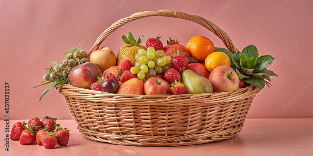 Fruits Basket , Assorted organic vegetables and fruits in wicker basket isolated PNG
Fruits Basket , Assorted organic vegetables and fruits in wicker basket isolated PNG