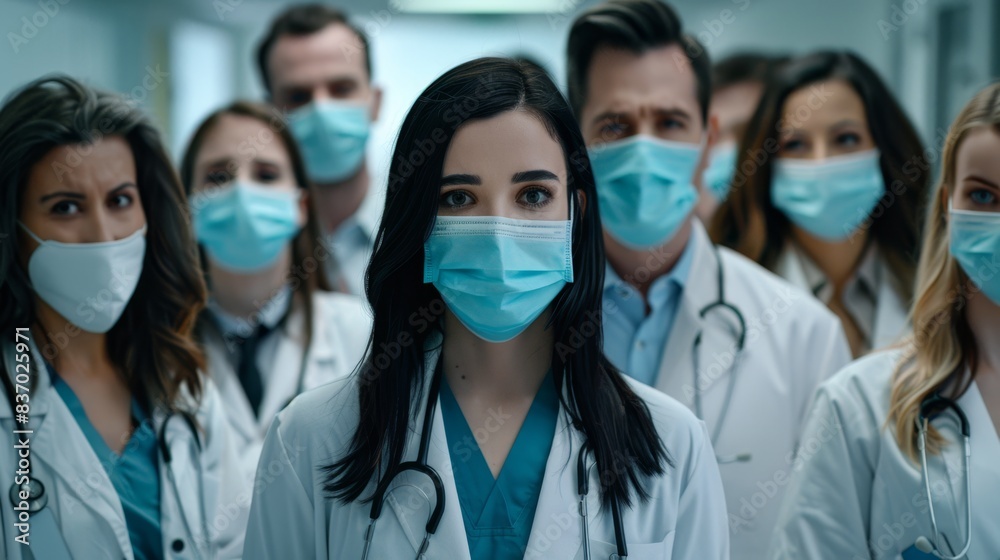 The Medical Team in Masks The Medical Team in Masks