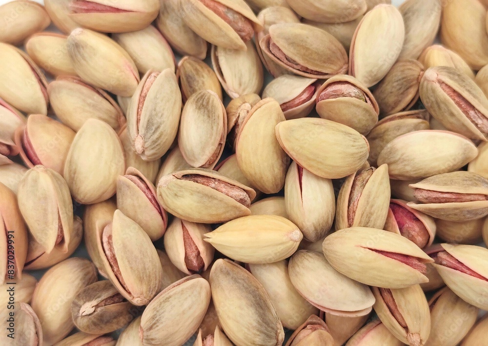Background view of traditional Greek pistachios from the island of Aegina. Background view of traditional Greek pistachios from the island of Aegina.