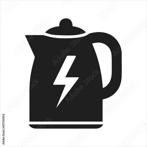 Kettle icon. Electric kettle icon