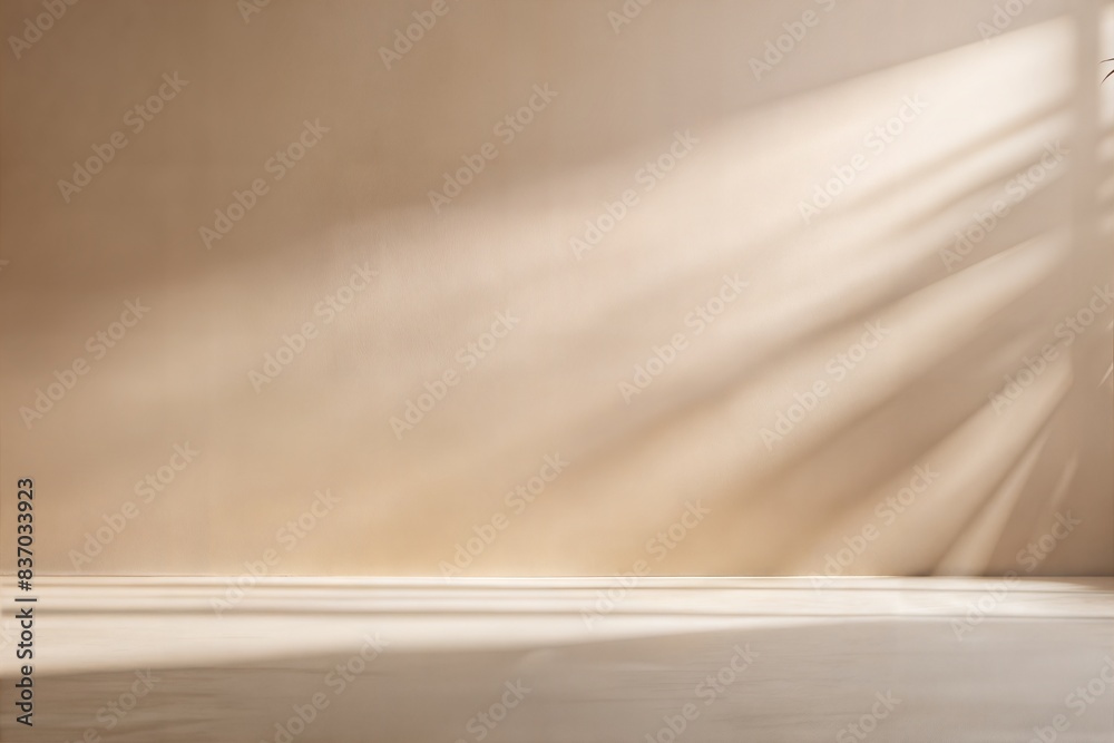Warm Beige Blur: A minimalist soft Warm Beige blurred background with gentle shadows on the floor and wall, perfect for product display.
Warm Beige Blur: A minimalist soft Warm Beige blurred background with gentle shadows on the floor and wall, perfect for product display.