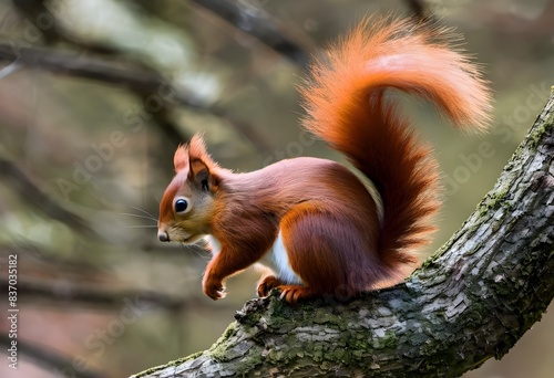 A view of a Red Squirrel in a tree © Simon Edge