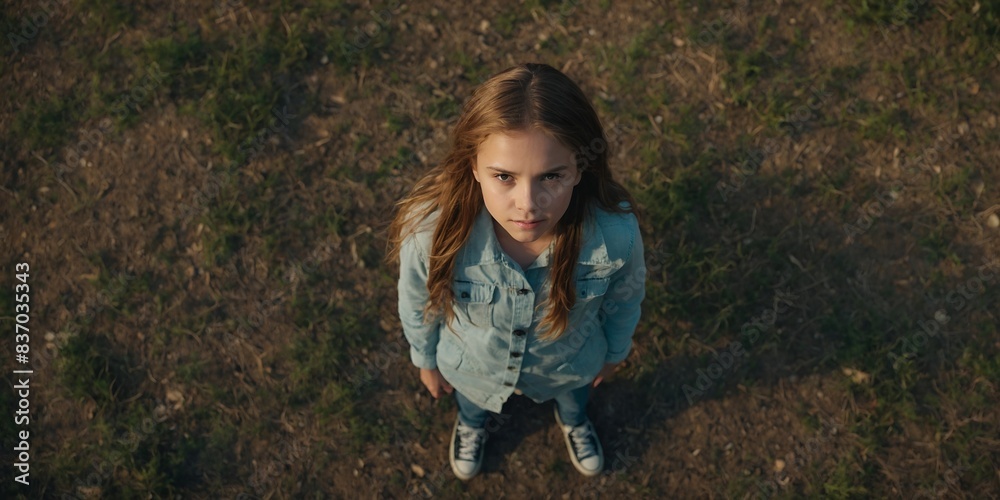 Beautiful girl an outdoor