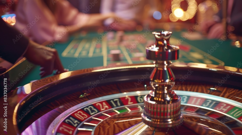 Obraz premium The Roulette Table Spin