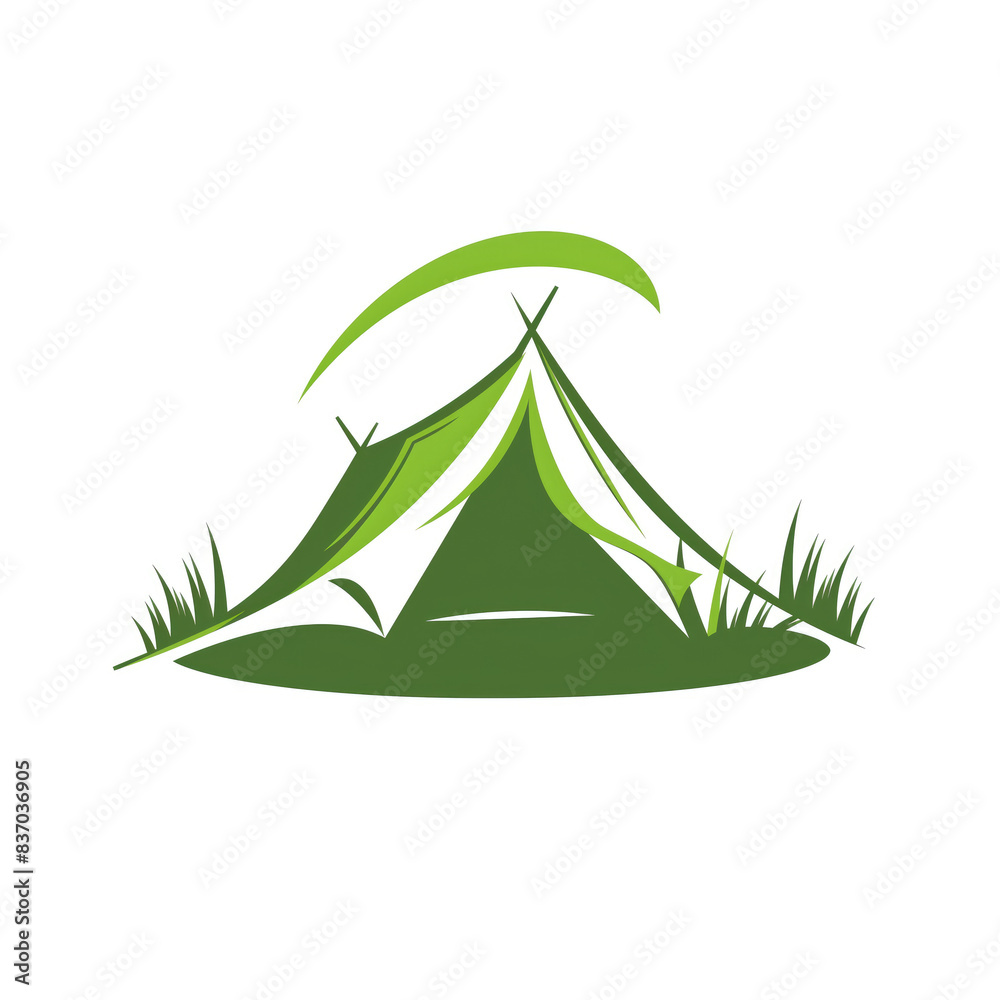 Vector illustration of a camping tent icon. Vector illustration of a camping tent icon.