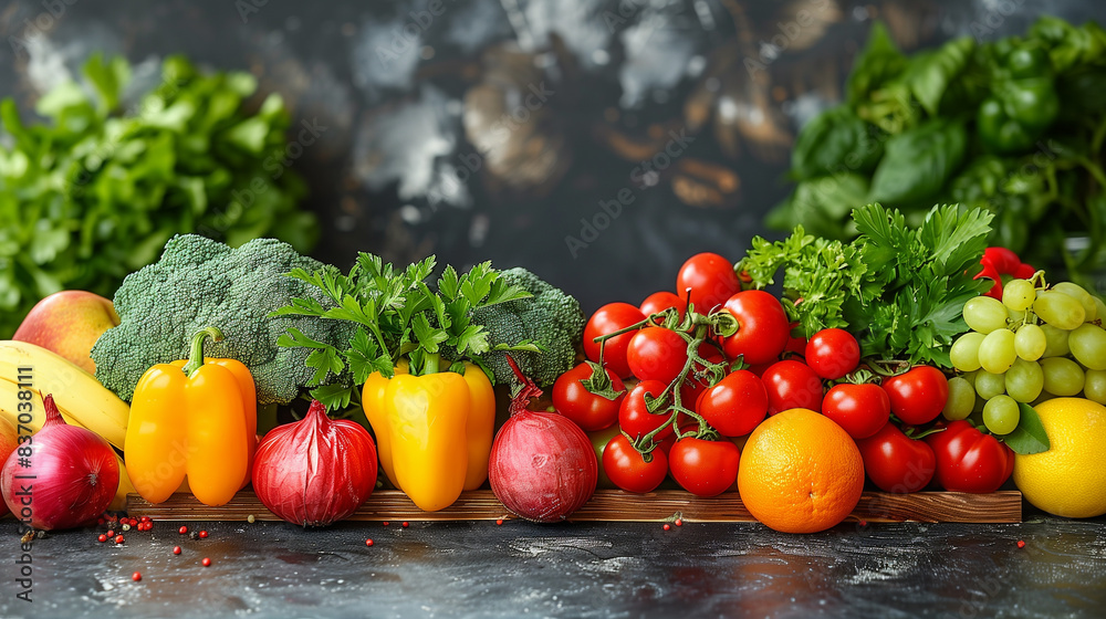Fruits and vegetables. copy space. Fruits and vegetables. copy space.