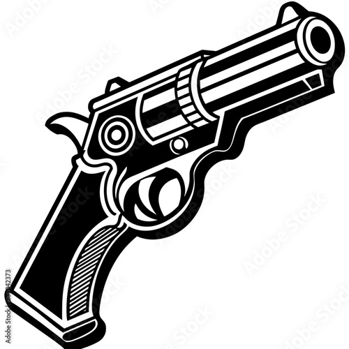 illustration of a pistol gun