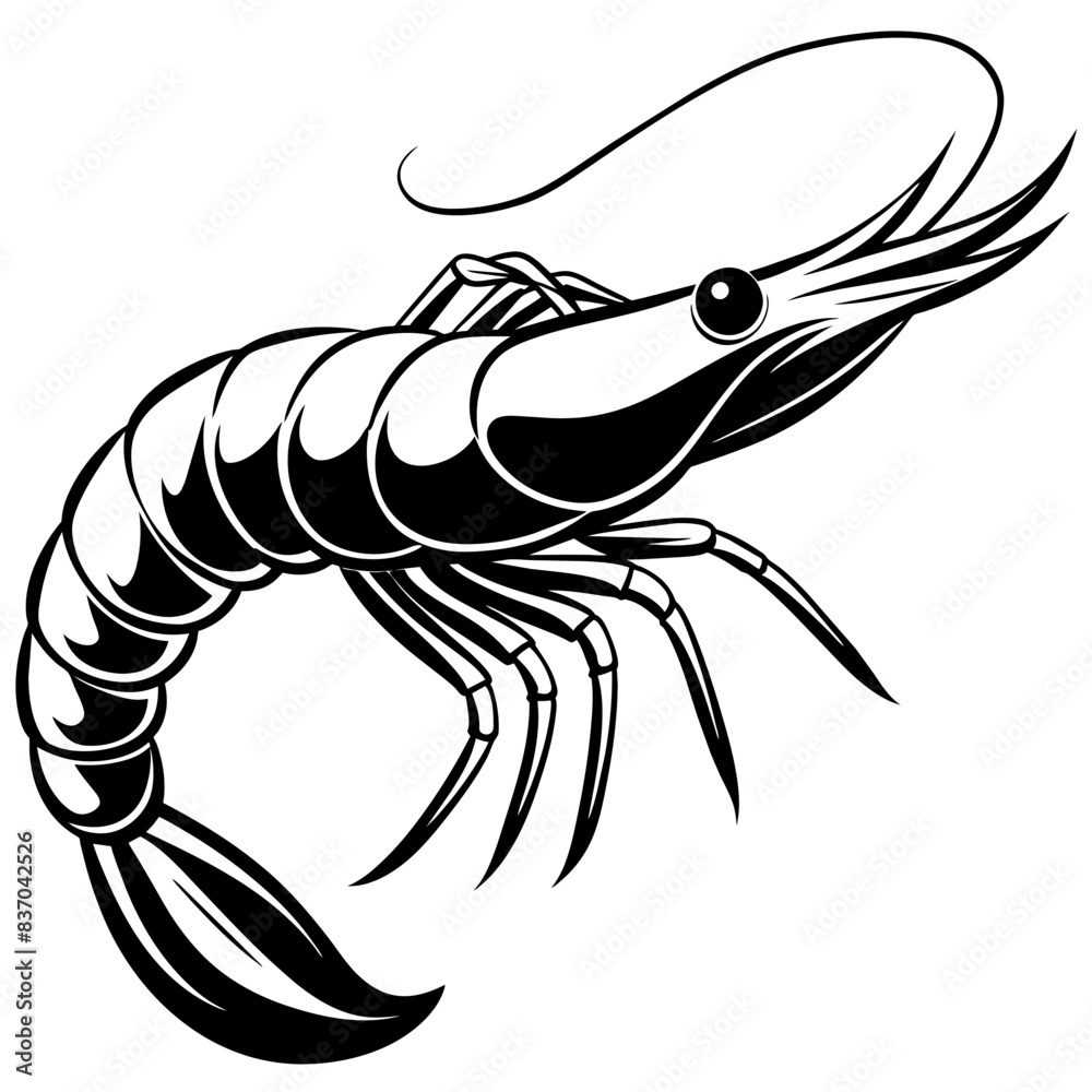 shrimp vector icon illustration shrimp vector icon illustration