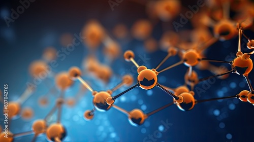 close up of molecule