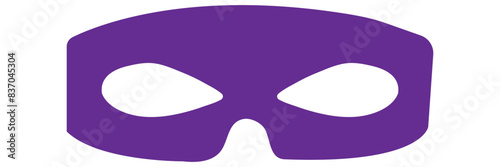 Transparent PNG available
Mask superhero carnival villain or burglar vector icon. Collection of Black flat masquerade costume eye mask silhouette hidden face. Incognito theatre party masque shape clip