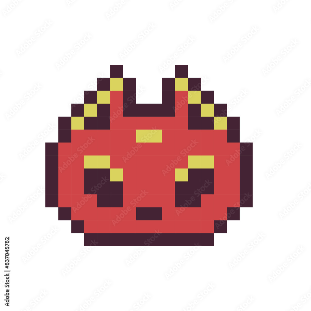 Cat head pixel art character, Cartoon animal kitty design for logo, web, mobile app, badges and patches, embroidery, 8-bit sprite. Isolated on white background vector illustration. Cat head pixel art character, Cartoon animal kitty design for logo, web, mobile app, badges and patches, embroidery, 8-bit sprite. Isolated on white background vector illustration.